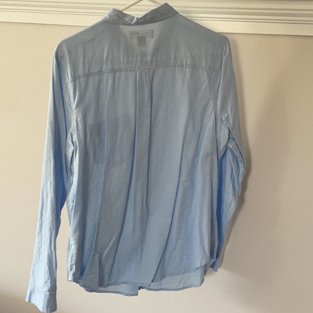 Blue Button-Up - Picture 2 of 3